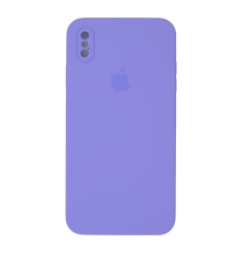 Чохол Silicone Case Квадратні Борти Full Camera iPhone XS Max elegant purple PLS-00-00112516
