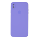 Чохол Silicone Case Квадратні Борти Full Camera iPhone XS Max elegant purple PLS-00-00112516