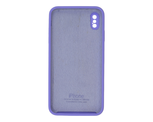 Чохол Silicone Case Квадратні Борти Full Camera iPhone XS Max elegant purple PLS-00-00112516