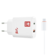 Зарядний пристрій FLYCDI FA-006 20W PD 3A USB-A+USB-C з кабелем Type-C white PLS-00-00133873