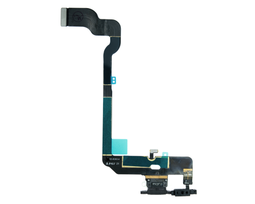 Шлейф iPhone XS з роз'ємом зарядки black (Original Used) PLS-00-00091273