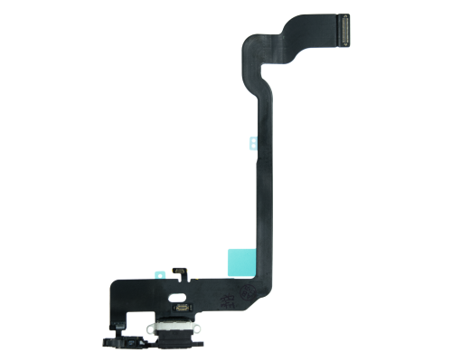 Шлейф iPhone XS з роз'ємом зарядки black (Original Used) PLS-00-00091273