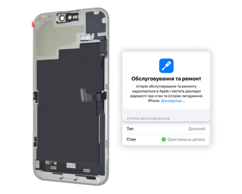 Дисплей iPhone 15 Pro Max з сенсором та рамкою black (Original) PLS-00-00125431