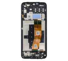 Дисплей Samsung A145 Galaxy A14 LTE (2023) з сенсором та рамкою black (OEM) (Жовтий шлейф) PLS-00-00167138