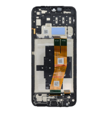 Дисплей Samsung A145 Galaxy A14 LTE (2023) з сенсором та рамкою black (OEM) (Жовтий шлейф) PLS-00-00167138