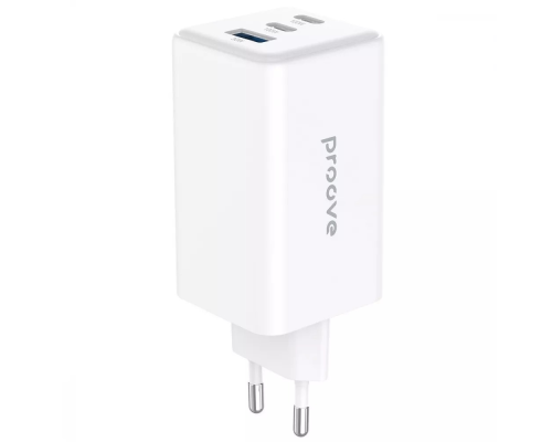 Зарядний пристрій Proove Pocket Gan Max 100W USB-A+2Type-C white PLS-00-00138622