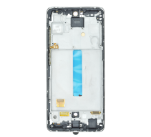 Дисплей Samsung A525 Galaxy A52 (2021) з сенсором та рамкою silver (OLED) (Big size) PLS-00-00116049