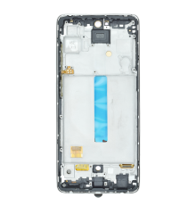 Дисплей Samsung A525 Galaxy A52 (2021) з сенсором та рамкою silver (OLED) (Big size) PLS-00-00116049