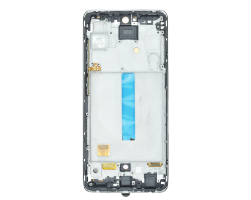 Дисплей Samsung A525 Galaxy A52 (2021) з сенсором та рамкою silver (OLED) (Big size) PLS-00-00116049