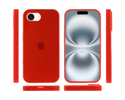 Чохол Silicone Case Full Protective iPhone 16e red PLS-00-00142215