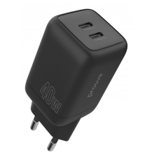 Зарядний пристрій Proove Silicone Power 40W 3A 2USB-C black PLS-00-00112610