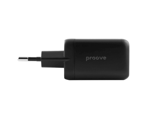 Зарядний пристрій Proove Silicone Power 40W 3A 2USB-C black PLS-00-00112610