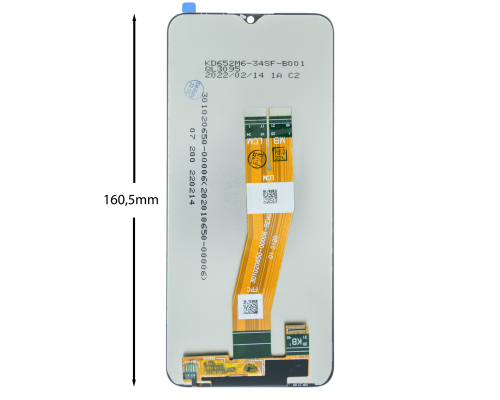 Дисплей Samsung A025F Galaxy A02s (2021) (160,5 x 72 мм) з сенсором black (Original China) PLS-00-00069677