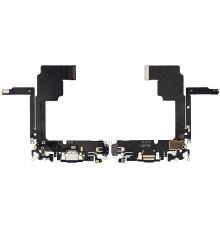 Шлейф iPhone 15 Pro з роз'ємом зарядки blue titanium (Original Used) PLS-00-00112824