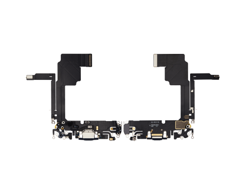 Шлейф iPhone 15 Pro з роз'ємом зарядки blue titanium (Original Used) PLS-00-00112824