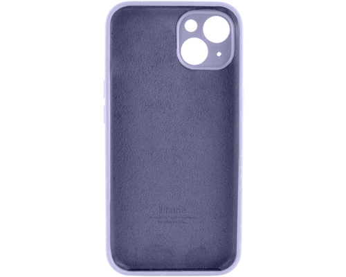 Чохол Silicone Case Full Camera Protective iPhone 15 lavender gray PLS-00-00111521