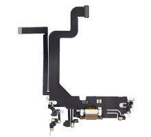 Шлейф iPhone 14 Pro Max з роз'ємом зарядки gold (Original China) PLS-00-00107210