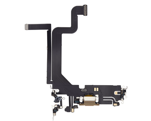Шлейф iPhone 14 Pro Max з роз'ємом зарядки gold (Original China) PLS-00-00107210