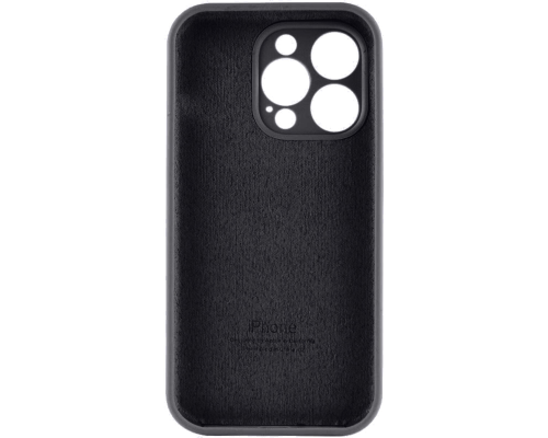 Чохол Silicone Case Full Camera Protective iPhone 15 Pro black PLS-00-00111535