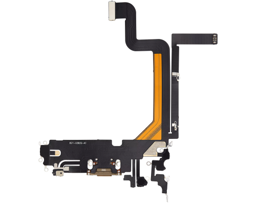 Шлейф iPhone 14 Pro Max з роз'ємом зарядки gold (Original China) PLS-00-00107210