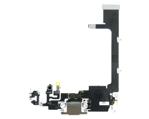 Шлейф iPhone 11 Pro з роз'ємом зарядки gold PLS-00-00107231