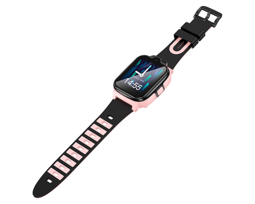 Смарт годинник дитячий Hoco Y104 4G pink PLS-00-00141395
