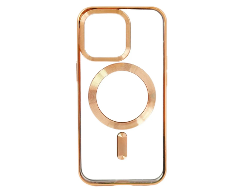 Чохол Fashion Case with MagSafe iPhone 15 Pro gold PLS-00-00116391