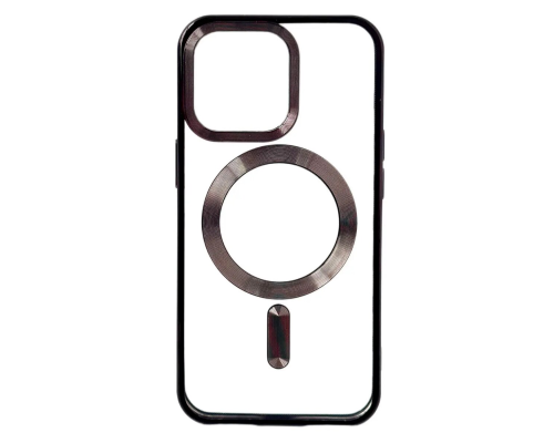 Чохол Fashion Case with MagSafe iPhone 12 (12 Pro) black PLS-00-00116236