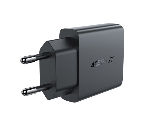 Зарядний пристрій Acefast A69 30W 3A USB-A+USB-С black PLS-00-00124990