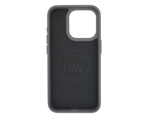 Чохол шкіряний Rally with Magnetic для iPhone 14 Pro Max gray white PLS-00-00164582