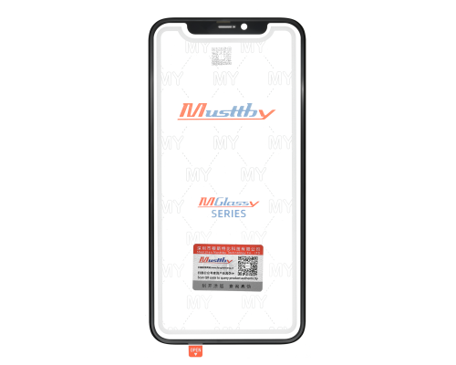 Скло дисплея iPhone 11 Pro з OCA black (Musttby) PLS-00-00123701