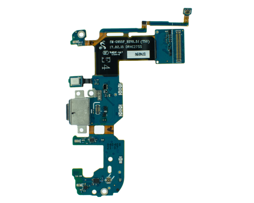 Шлейф Samsung G955F Galaxy S8 Plus з роз'ємом зарядки (Original Used) PLS-00-00099646