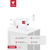 Зарядний пристрій FLYCDI FA-005 18W PD 3A USB-A з кабелем Micro USB white PLS-00-00133867