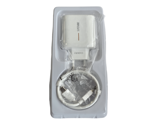 Зарядний пристрій Oppo 65W USB-A з кабелем A-C (Original China) (тех пак) white PLS-00-00156916