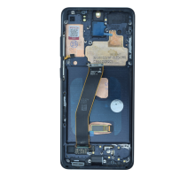 Дисплей Samsung G981 Galaxy S20 з сенсором та рамкою black (Original Refurbished) (FLYCDI) PLS-00-00140204