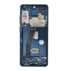 Дисплей Samsung G981 Galaxy S20 з сенсором та рамкою black (Original Refurbished) (FLYCDI) PLS-00-00140204