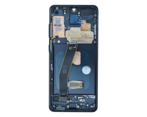 Дисплей Samsung G981 Galaxy S20 з сенсором та рамкою black (Original Refurbished) (FLYCDI) PLS-00-00140204