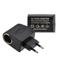 Зарядний пристрій 220V to АЗП 12V 0.5A black PLS-00-00140369