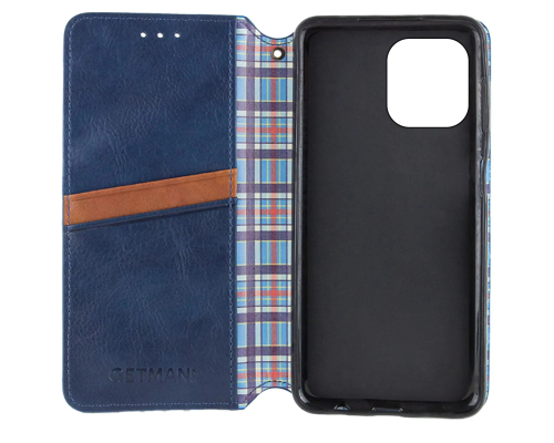 Чохол-книжка Leather Cubic для iPhone 11 blue PLS-00-00162721