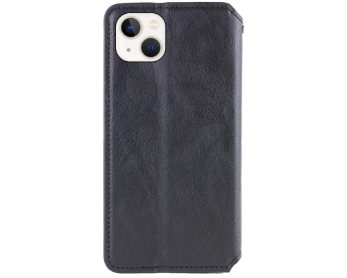 Чохол-книжка Leather Cubic для iPhone 13 black PLS-00-00162732