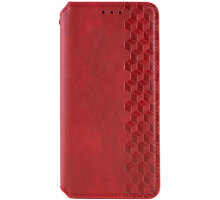 Чохол-книжка Leather Cubic Motorola Moto G06 red PLS-00-00162780