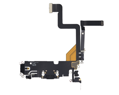 Шлейф iPhone 14 Pro з роз'ємом зарядки black (Original) PLS-00-00107180