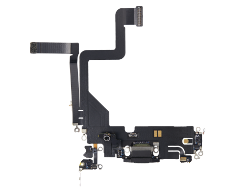 Шлейф iPhone 14 Pro з роз'ємом зарядки black (Original) PLS-00-00107180