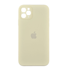 Чохол Silicone Case Квадратні Борти Full Camera iPhone 11 Pro Max antique white PLS-00-00103227