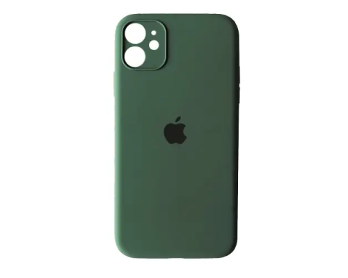 Чохол Silicone Case Full Camera Protective iPhone 12 pine green PLS-00-00103309