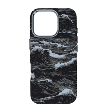 Чохол D Glory Ultra Slim with Magnetic для iPhone 16 Pro black wave PLS-00-00166078