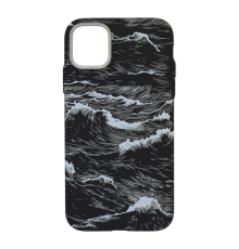 Чохол D Glory Ultra Slim with Magnetic для iPhone 11 black wave PLS-00-00166045