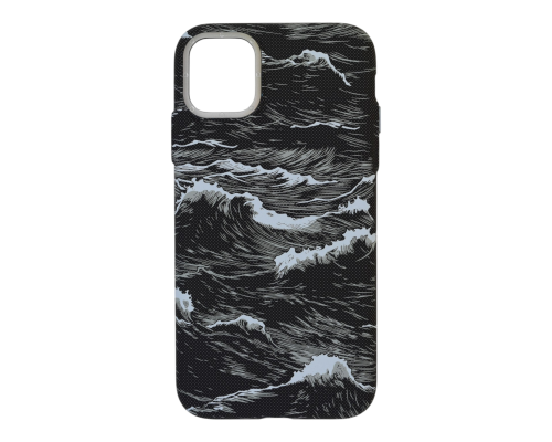 Чохол D Glory Ultra Slim with Magnetic для iPhone 11 black wave PLS-00-00166045