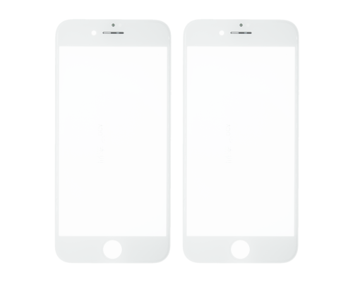 Скло дисплея iPhone 8 з рамкою та OCA white SJ (2ШТ) (Original China) PLS-00-00101896