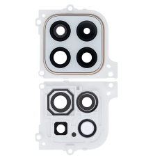 Скло камери Samsung A226 Galaxy A22 5G 2021 з рамкою white (Original) PLS-00-00100170